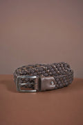 Hand Knitted Leather Belt with Different Color Options  99percenthandmade   