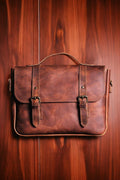 Handmade Messenger bag, Laptop Bag, Briefcase Bag. Size : 13 inch to 17 inch with Brown-Green Color Options  99percenthandmade   