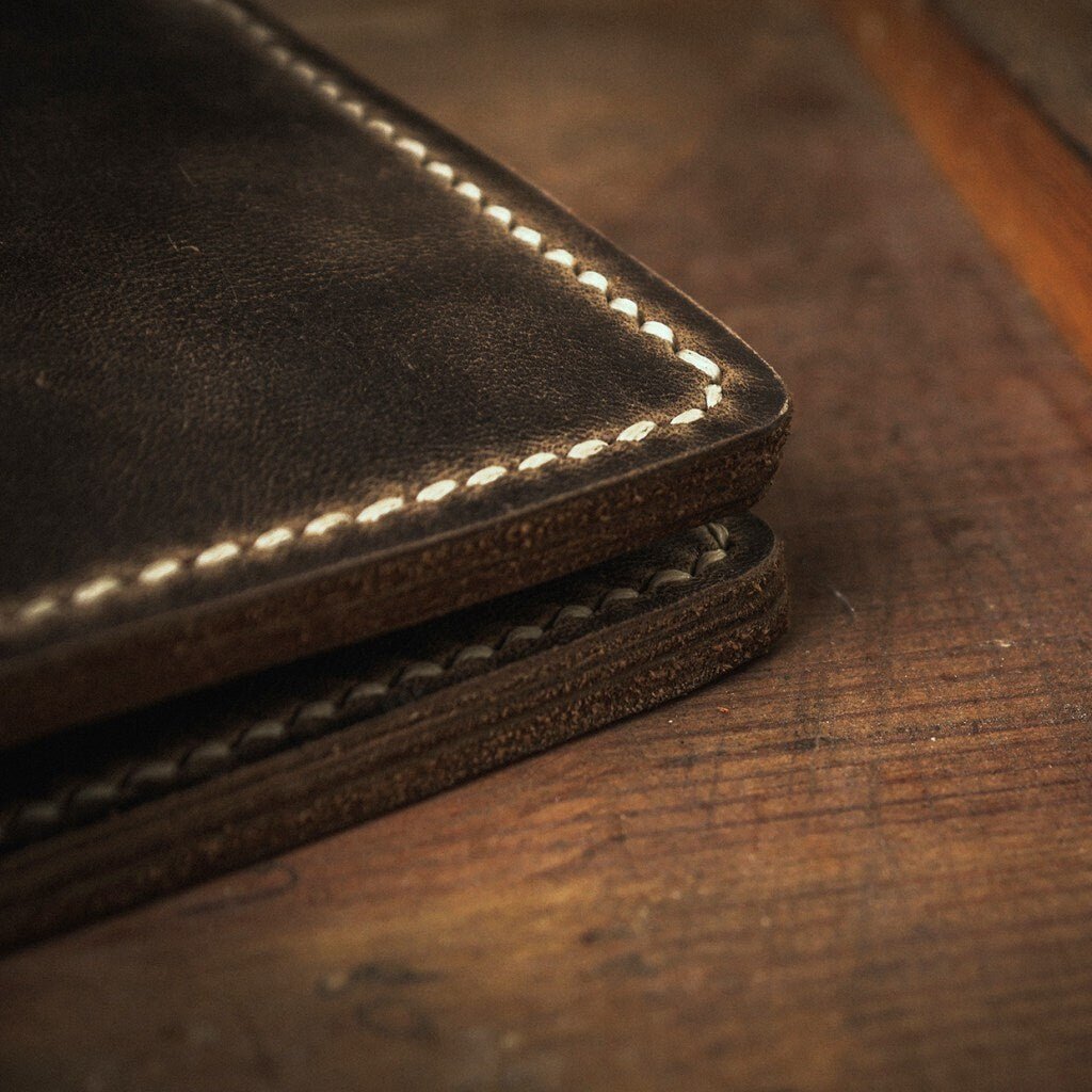 Handmade Wallet Without Coin Pocket 3 Colour Option Tobacco, Brown Personalized Wallet | Gift For Him | You can Engrave inside outside  99percenthandmade   
