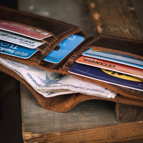 Handmade Wallet Without Coin Pocket 3 Colour Option Tobacco, Brown Personalized Wallet | Gift For Him | You can Engrave inside outside  99percenthandmade   