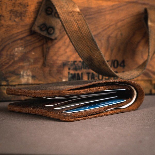 Handmade Wallet Without Coin Pocket 3 Colour Option Tobacco, Brown Personalized Wallet | Gift For Him | You can Engrave inside outside  99percenthandmade   