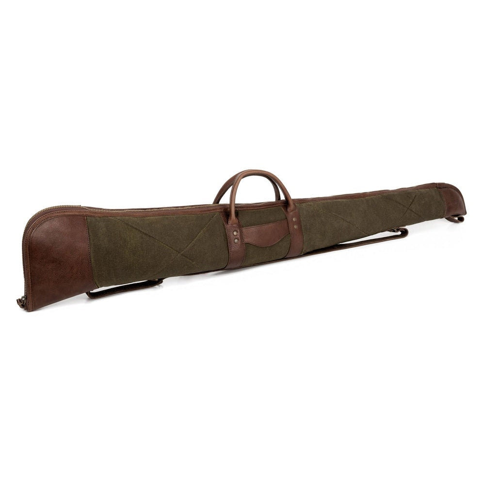 Handmade | Green-Brown Colour | Shotgun Case | Shotgun Bag | Rifle Bag | Rifle Case | Wax Canvas | Hunting | Personalization 99percenthandmade