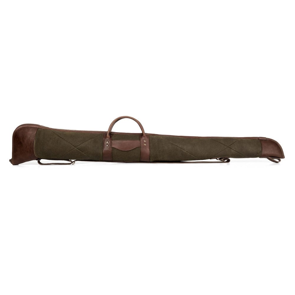 Green-Brown-Black | Shotgun Case | Shotgun Bag | Rifle Bag | Rifle Case | Wax Canvas | Hunting | Personalization 99percenthandmade