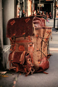 Limited Handmade Leather and Canvas Backpack | Travel Backpack | Handmade Backpack | Hiking Backpack | 35L- 45L | Daily Use
