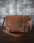 Handmade Messenger bag, Laptop Bag | Black - Brown - Green Options 99percenthandmade