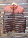Handmade Leather Down Vest Tailored to Your Size lambskin, Gifts For Men, Christmas Gift 99percenthandmade