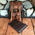Built With Emotion | Travel backpack | Daypack | Handmade Waxed Canvas and Leather, 40L-50L Size Options
