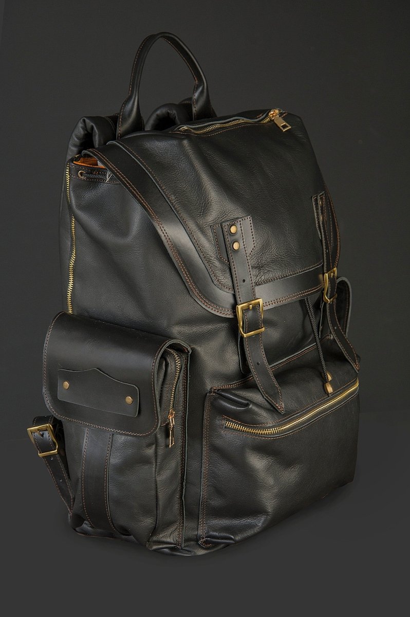black leather backpack men minimal Limited | Luxury Minimalist Backpack With Easy Access | Daypack