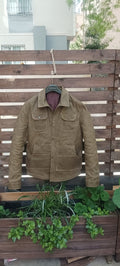 Summer Jacket | Waxed Canvas Jacket | Tailored to Your Size | Brown | Green | Leather Jacket | Canvas Jacket | Gifts For Men 99percenthandmade