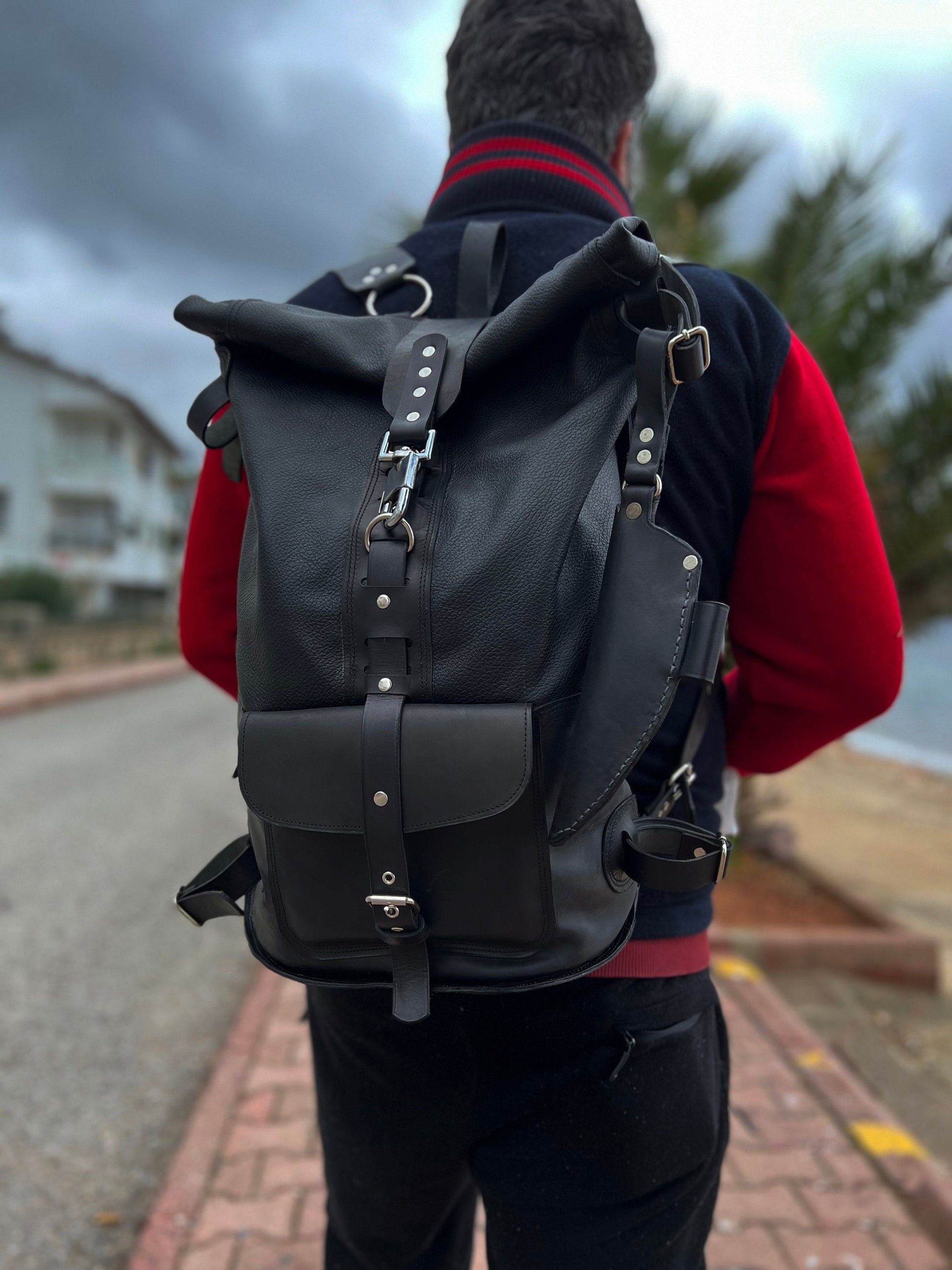 Limited | Handmade Leather Rolltop Backpack | Laptop Backpack | Travel Backpack | Daypack 99percenthandmade