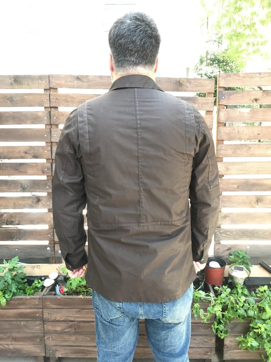 Summer Jacket | Slightly Waxed Canvas Unlined Jacket | Tailored to Your Size | Green | You will look fitter than you are | Gifts For Men 99percenthandmade