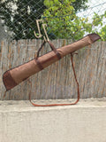 40 inch to 60 inch | Handmade | Green-Brown Colour | Shotgun Case | Rifle Case | Rifle Bag | Shotgun Bag | Rifle Bag |Wax Camvas | Hunting | Personalization Rifle - Shotgun bag 99percenthandmade
