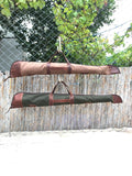 40 inch to 60 inch | Handmade | Green-Brown Colour | Shotgun Case | Rifle Case | Rifle Bag | Shotgun Bag | Rifle Bag |Wax Camvas | Hunting | Personalization Rifle - Shotgun bag 99percenthandmade