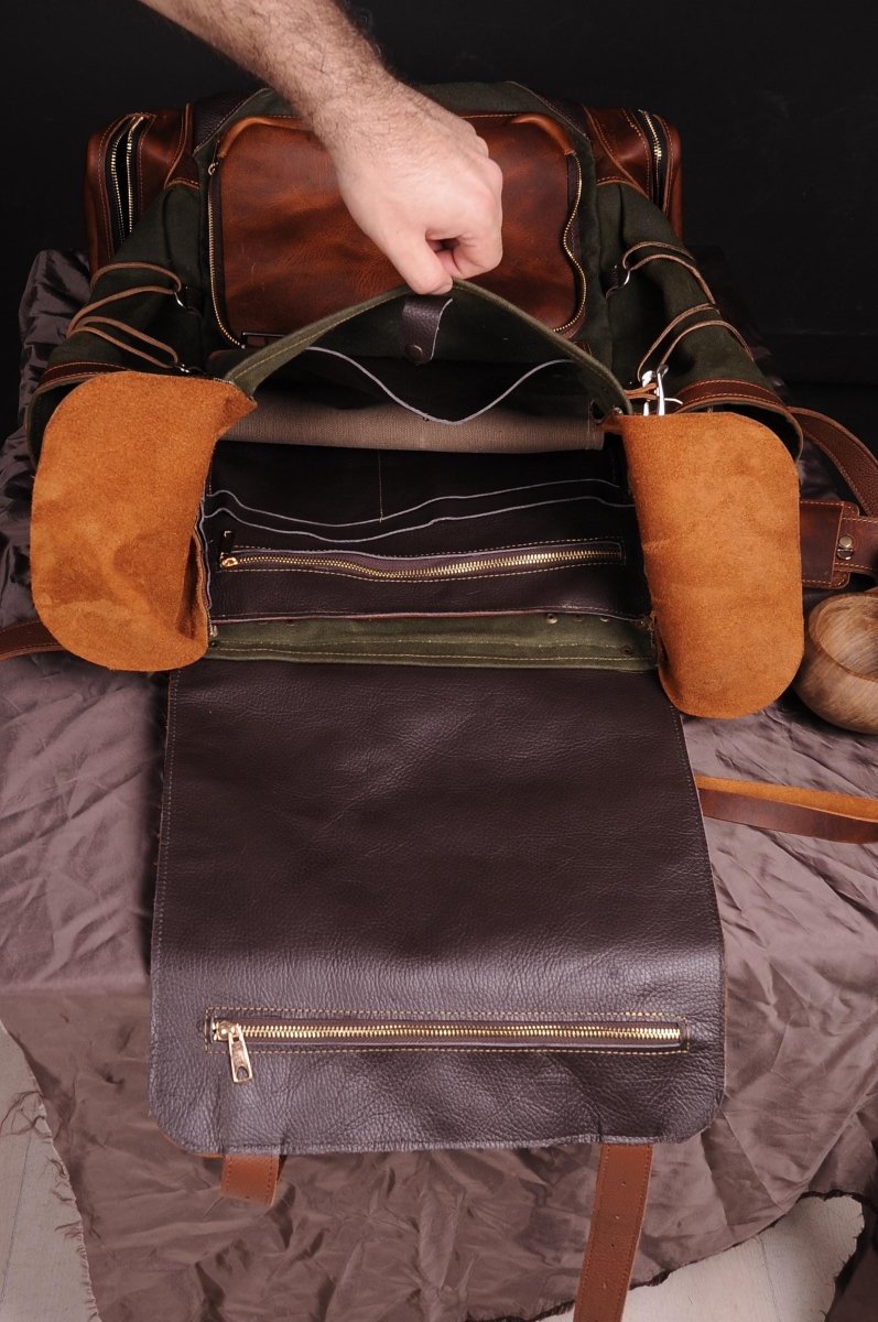 Travel Backpack | City Backpack | Laptop Backpack , Suitable for 2 Laptop 99percenthandmade