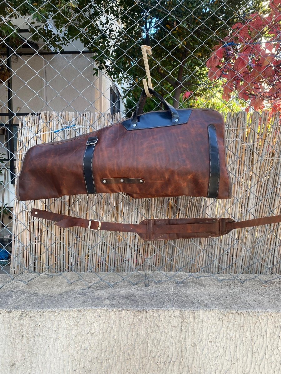 Handmade | Double Leather Breakdown Shotgun Case | Leather | Shotgun Bag | Hunting | Shotgun | Gun case | Personalization 99percenthandmade