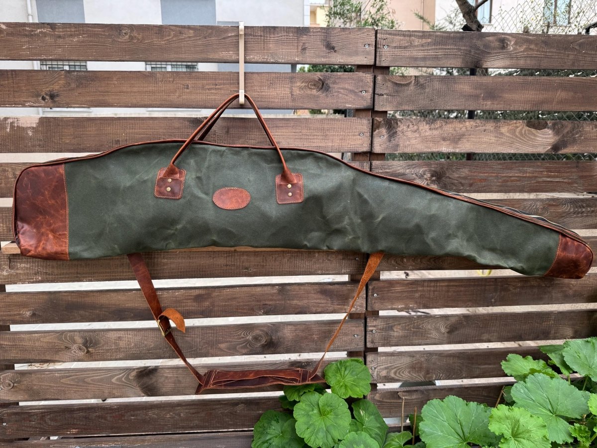 Handmade | Leather Rifle Bag | Canvas Rifle Case | Waxed Canvas | Leather | Rifle Bag | Hunting | Rifle | Gun case | Personalization 99percenthandmade