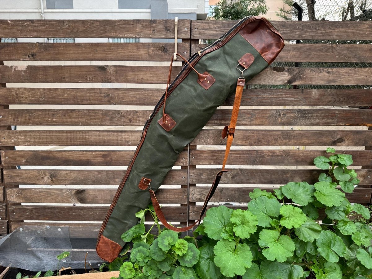 Handmade | Leather Rifle Bag | Canvas Rifle Case | Waxed Canvas | Leather | Rifle Bag | Hunting | Rifle | Gun case | Personalization 99percenthandmade