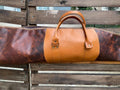 Handmade | Brown-Tan Leather Shotgun Case | Leather Rifle Case | Shotgun Bag | Rifle Bag | Hunting | Shotgun | Gun case | Personalization 99percenthandmade