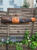 Handmade | Brown - Light Brown Leather Shotgun Case | Leather Rifle Case | Shotgun Bag | Rifle Bag | Shotgun | Gun case | Personalization 99percenthandmade