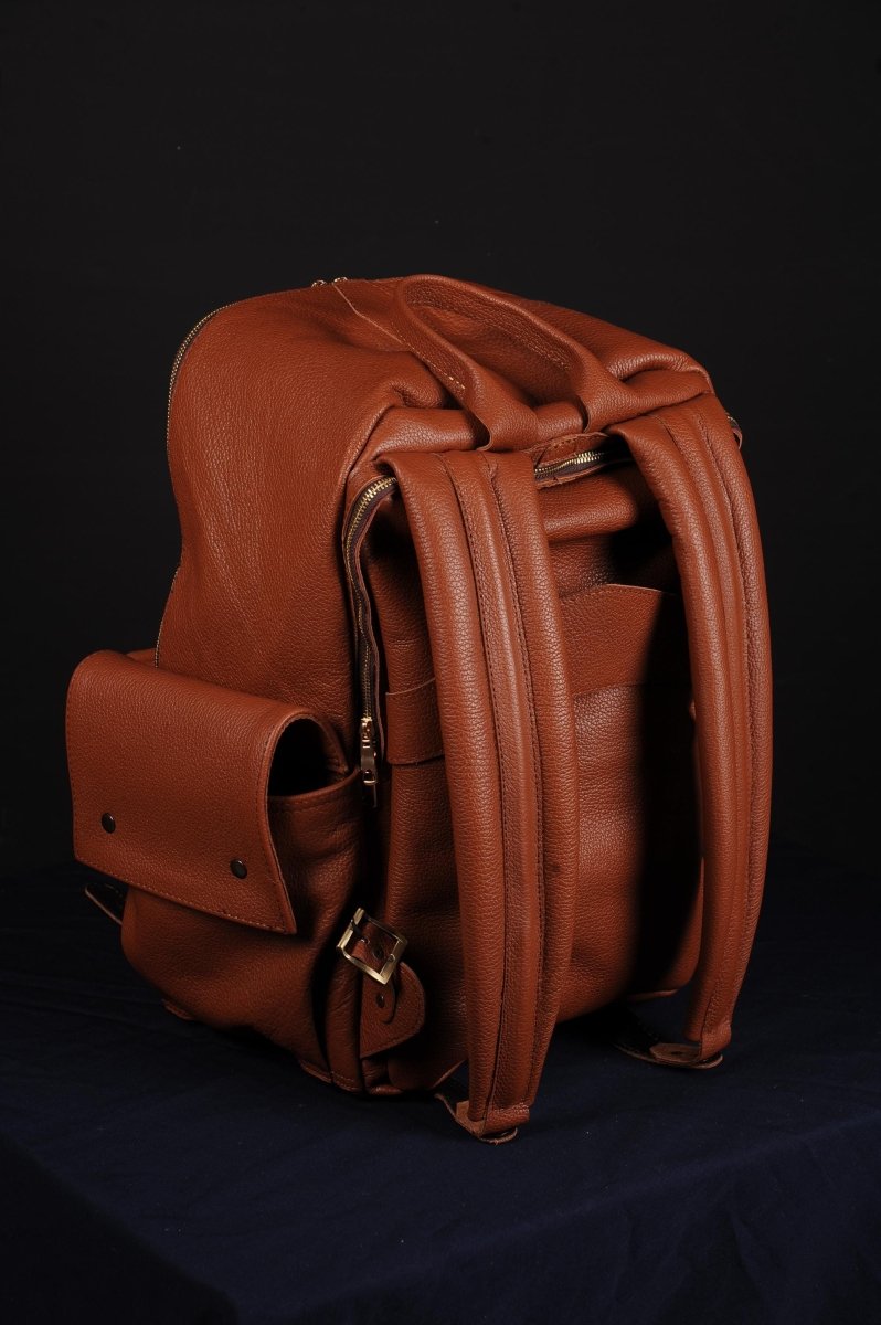 Brown Limited | Luxury Minimalist Backpack | Daypack | Handmade Black Leather Backpack | Travel Backpack | Premium Backpack 99percenthandmade