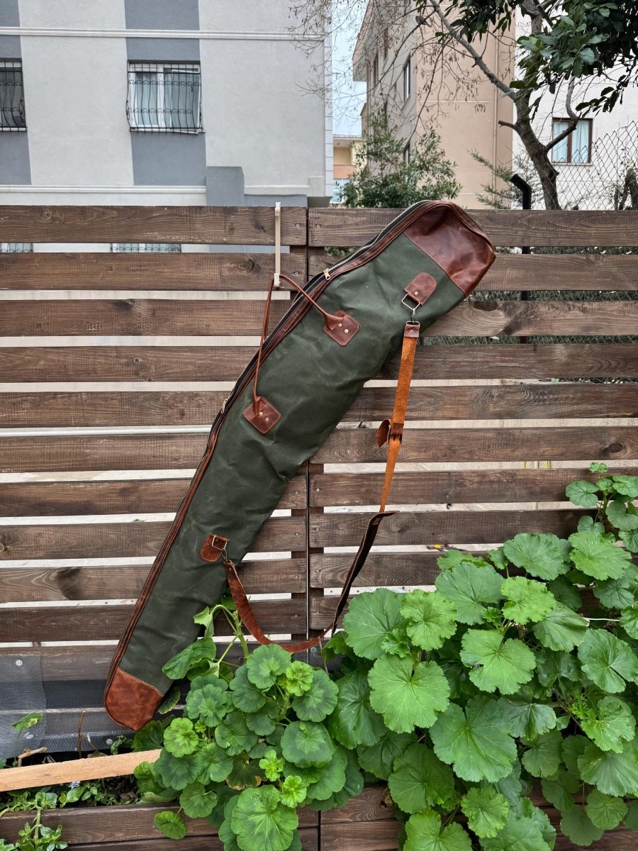 Handmade | Leather Rifle Bag | Canvas Rifle Case | Waxed Canvas | Leather | Rifle Bag | Hunting | Rifle | Gun case | Personalization 99percenthandmade