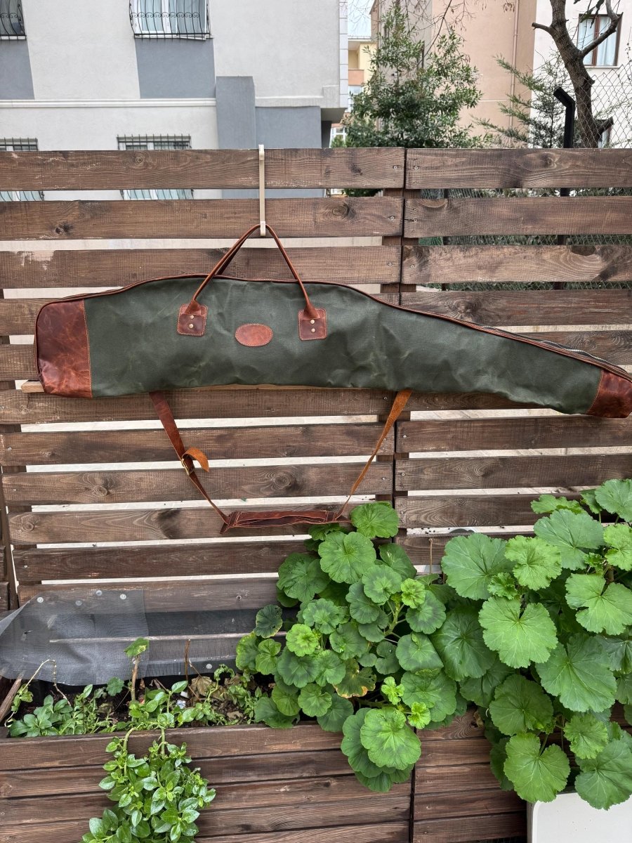 Handmade | Leather Rifle Bag | Canvas Rifle Case | Waxed Canvas | Leather | Rifle Bag | Hunting | Rifle | Gun case | Personalization 99percenthandmade