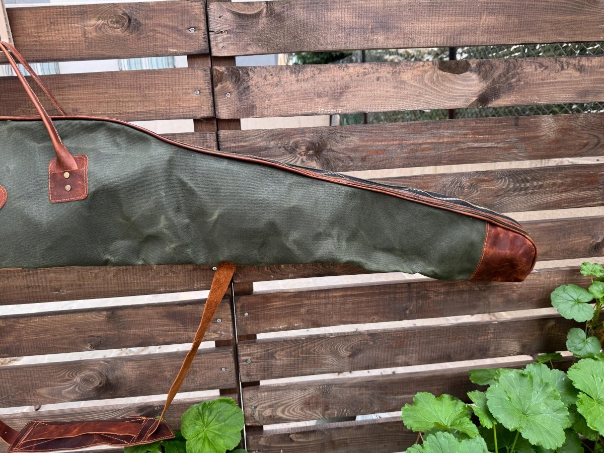 Handmade | Leather Rifle Bag | Canvas Rifle Case | Waxed Canvas | Leather | Rifle Bag | Hunting | Rifle | Gun case | Personalization 99percenthandmade
