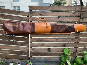 Handmade | Brown-Tan Leather Shotgun Case | Leather Rifle Case | Shotgun Bag | Rifle Bag | Hunting | Shotgun | Gun case | Personalization 99percenthandmade