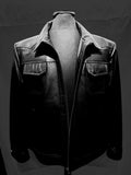 Bespoke | Black Leather Jacket | Specil Leather Texture | Leather Jacket | Handmade Jacket | Tailored to Your Size | Made an order 99percenthandmade
