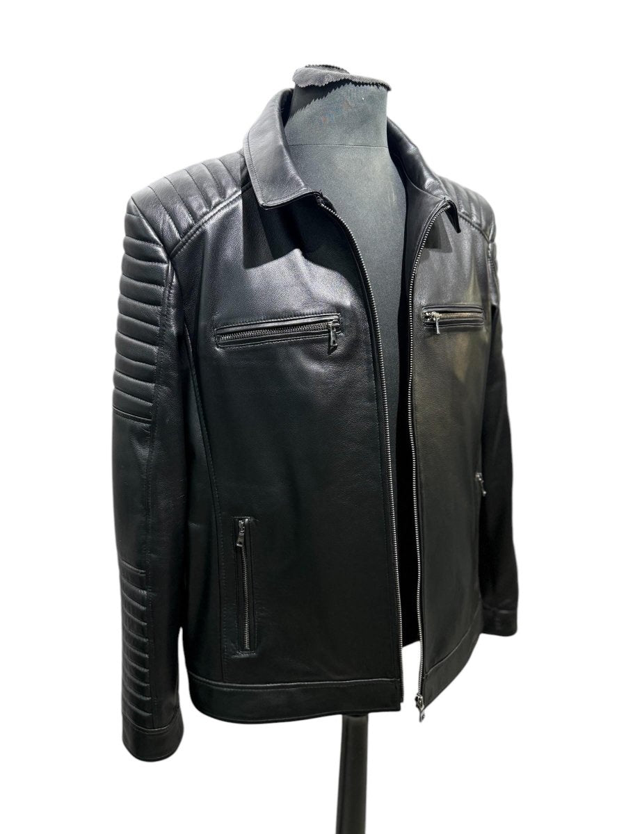 Bespoke | Black Leather Jacket | Specil Leather Texture | Leather Jacket | Handmade Jacket | Tailored to Your Size | Made an order 99percenthandmade