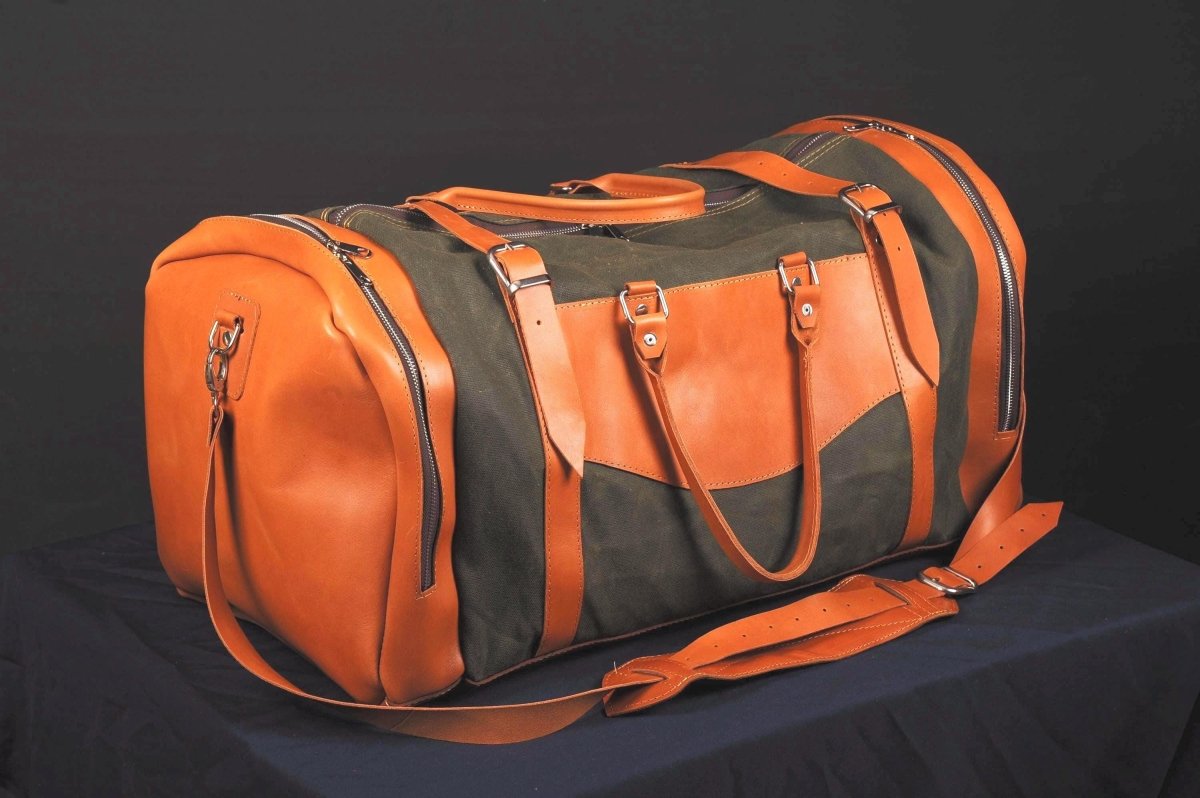 30L to 180L | Green, Brown, White, Black | Duffle Bag | Leather Duffle Bag | Leather Weekend Bag | Travel | Leather Bag | Purse Crossbody 99percenthandmade