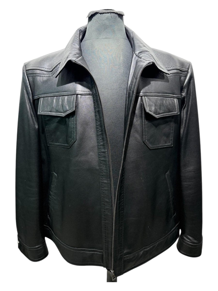 Bespoke | Black Leather Jacket | Specil Leather Texture | Leather Jacket | Handmade Jacket | Tailored to Your Size | Made an order 99percenthandmade