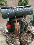 30L to 80L size | Camping Backpack-Survival Backpack | Handmade Leather and Canvas 99percenthandmade