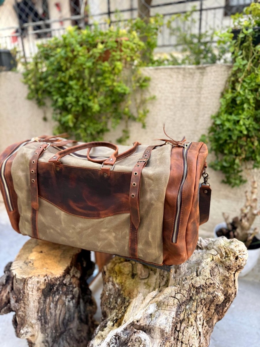 30L to 180L | Green, Brown, White, Black | Duffle Bag | Leather Duffle Bag | Leather Weekend Bag | Travel | Leather Bag | Purse Crossbody 99percenthandmade