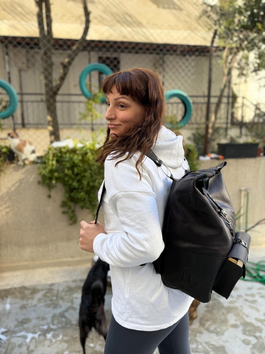 backpack rolltop leather Limited | Handmade Leather Rolltop Backpack | Laptop Backpack