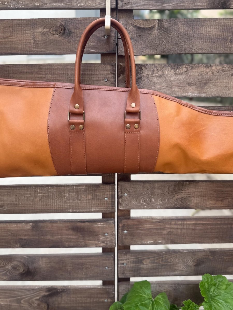 Handmade | Brown - Tan | Leather Shotgun Case | Leather Rifle Case | Leather Shotgun Bag | Leather Rifle Bag | Gun case | Personalization 99percenthandmade