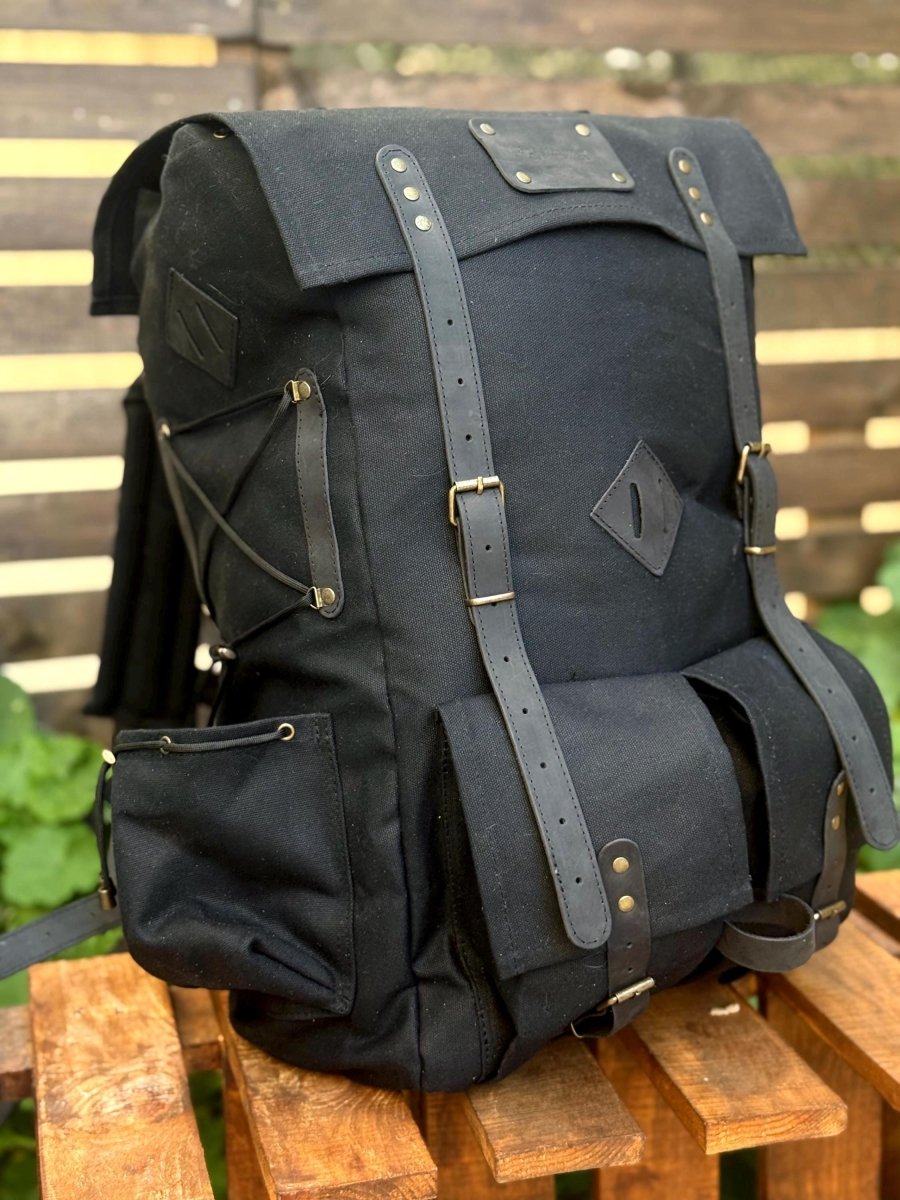 Limited | Green-Brown-Black-White | Personalize Backpack | 50 L | Custom Backpack | Camping Backpack | Best gift for | Gift for Him 99percenthandmade