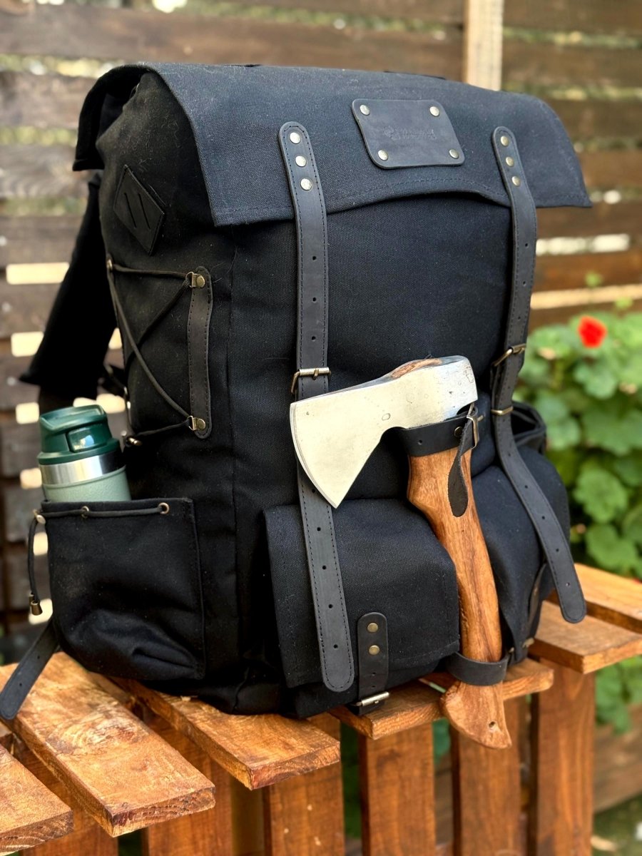 Limited | Green-Brown-Black-White | Personalize Backpack | 50 L | Custom Backpack | Camping Backpack | Best gift for | Gift for Him 99percenthandmade