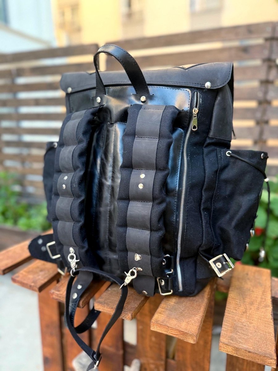Premium | Laptop backpack | 2 Laptop Compartment with zipper. Handmade, Travel Backpack 99percenthandmade