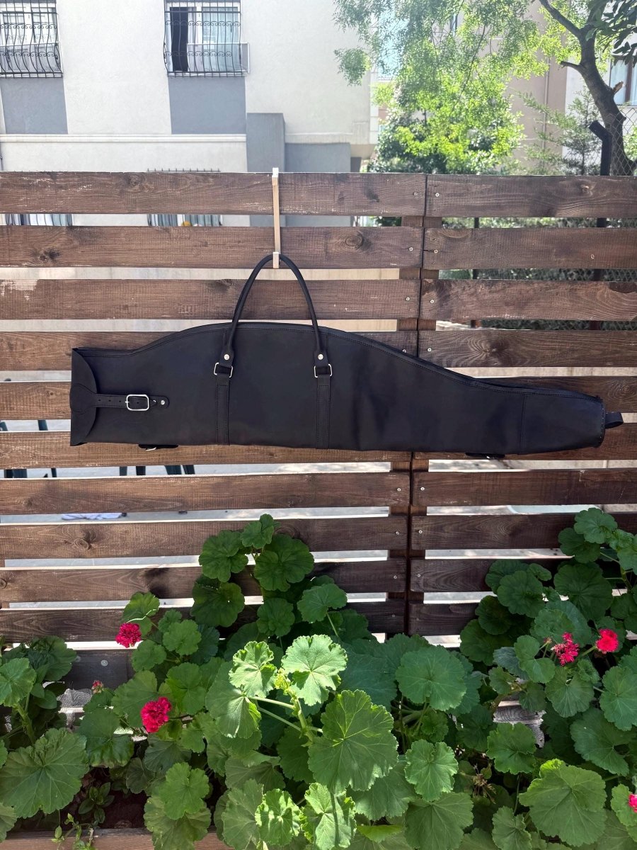 Handmade | Black Leather Shotgun Case | Leather Rifle Case | Shotgun Bag | Rifle Bag | Hunting | Shotgun | Gun case | Personalization 99percenthandmade