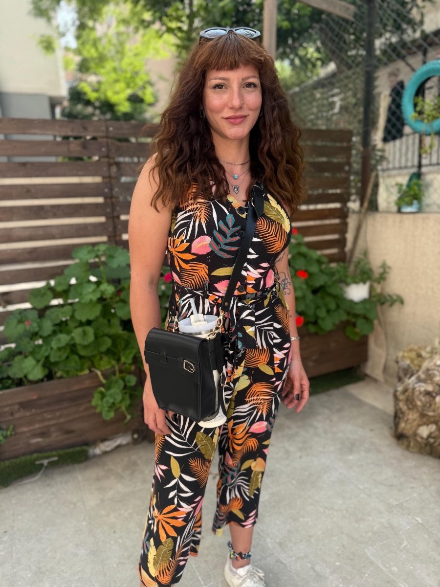 Handmade Leather Stanley Thermos Holder & Bottle Sling Set | Adjustable Dual Drink Carriers with Phone & Wallet Pouches | Universal Fit Thermos Bag Collection. 99percenthandmade