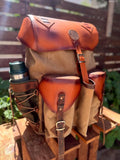 200 USD Discount | Personalized Backpack Experience | Handmade Leather & Canvas Bushcraft Rucksack | Custom Travel Pack for Him 99percenthandmade