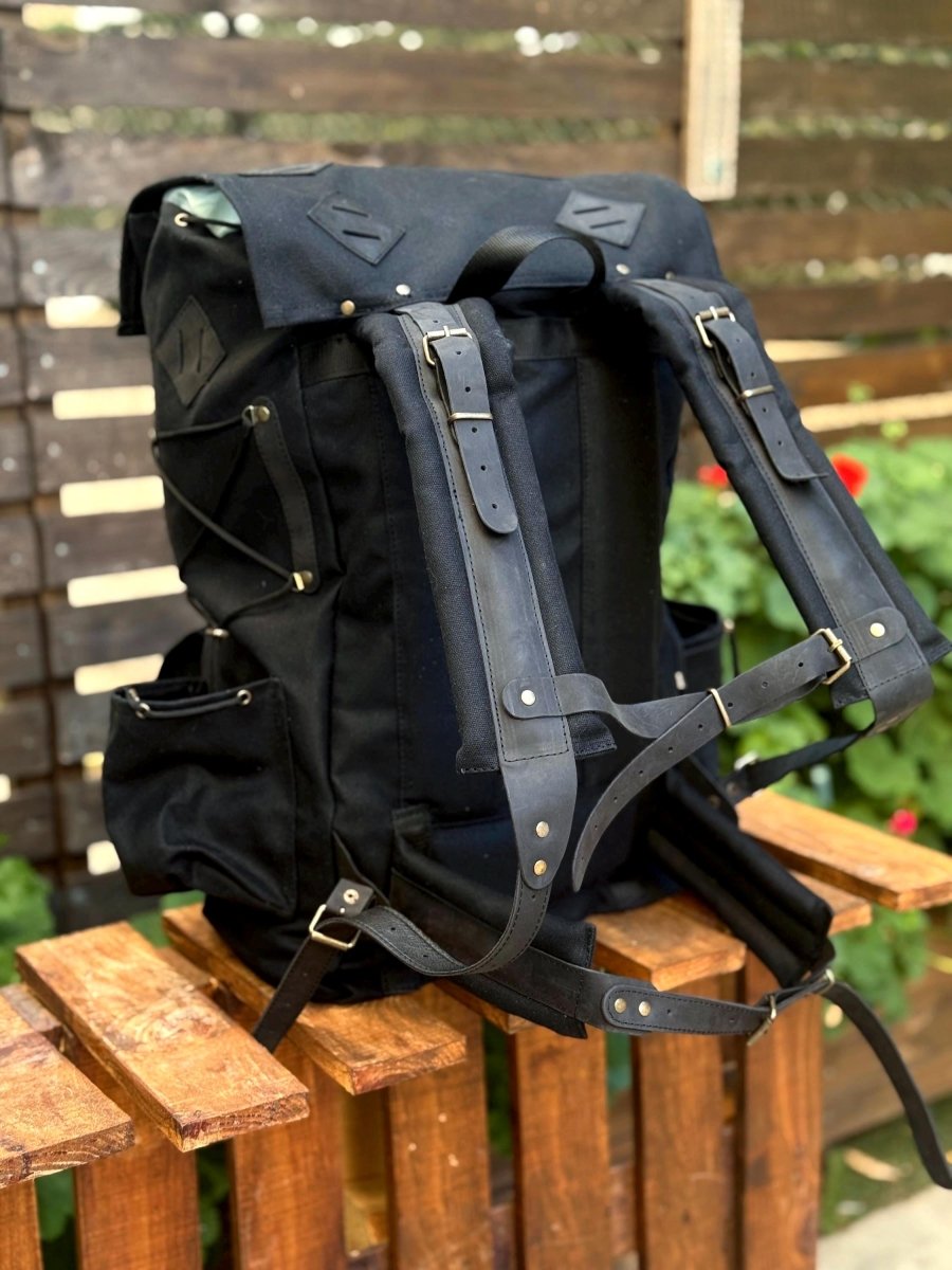 Limited | Green-Brown-Black-White | Personalize Backpack | 50 L | Custom Backpack | Camping Backpack | Best gift for | Gift for Him 99percenthandmade