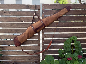 Green-Brown-Black | Shotgun Case | Shotgun Bag | Rifle Bag | Rifle Case | Wax Canvas | Hunting | Personalization 99percenthandmade