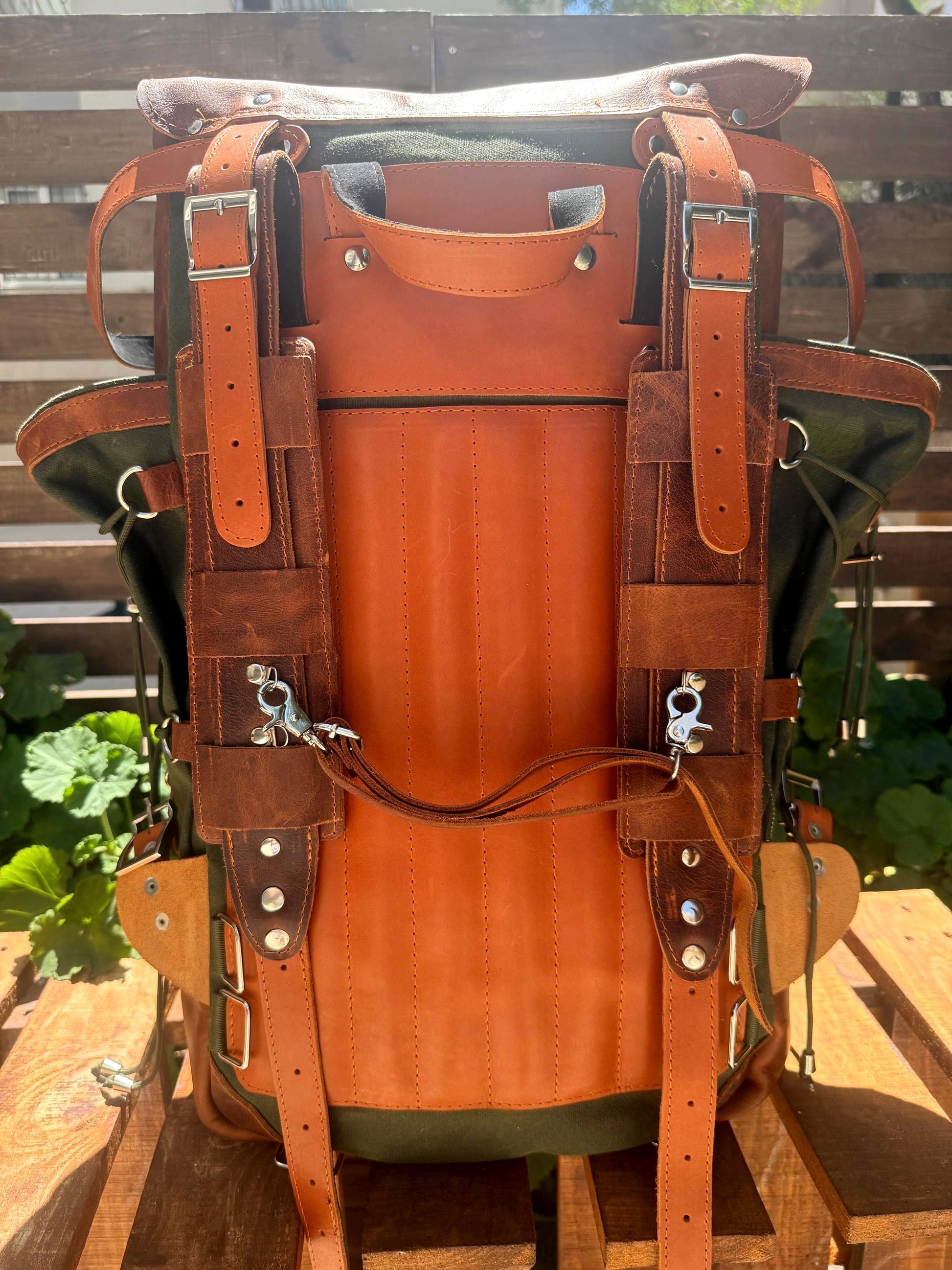 Not Made for Weight, Made to Say Who You Are | Your Story, Your Bag | Double Stitching | Backpack Leather - Canvas Travel,Camping,Daypack