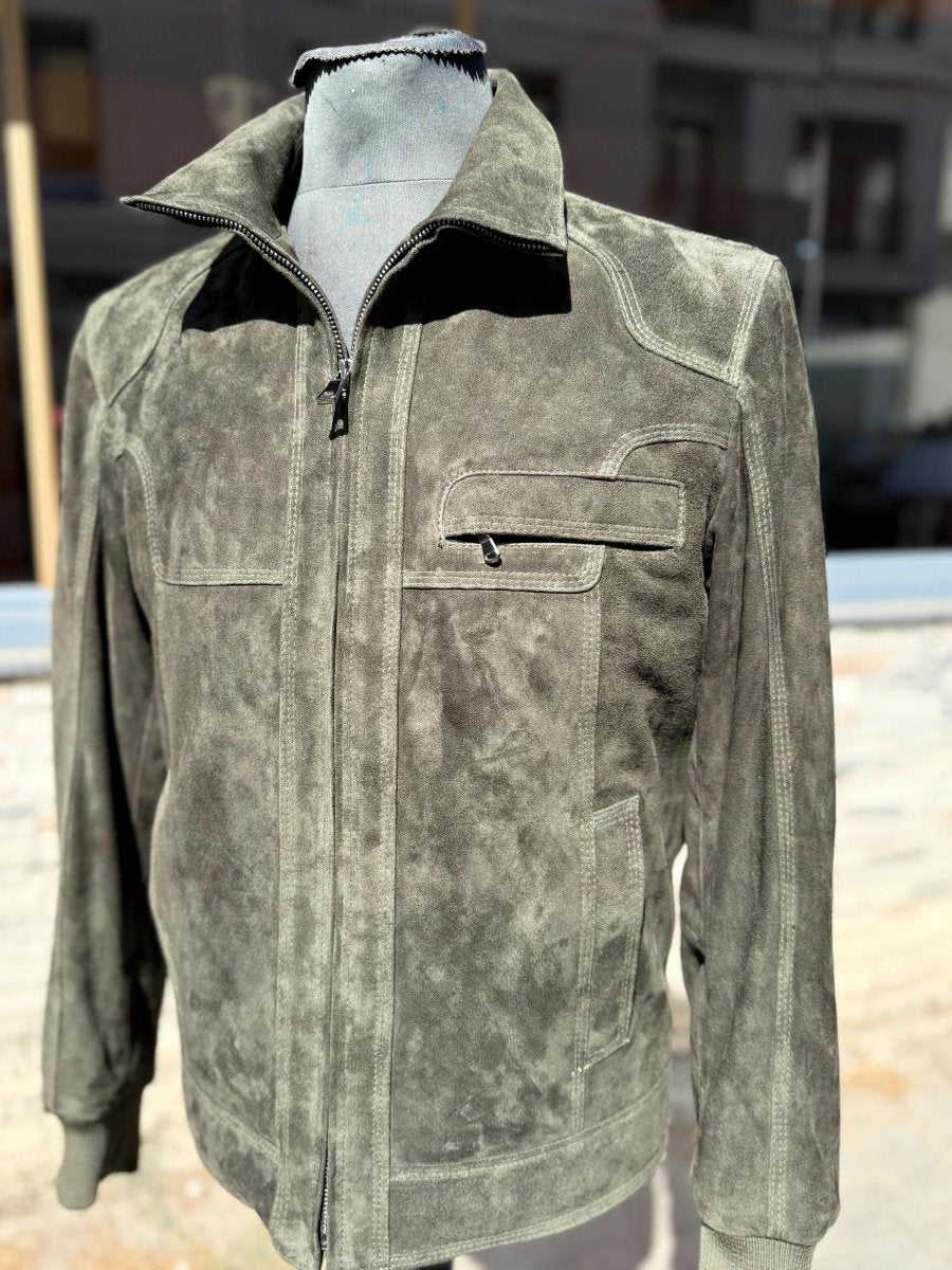 Bespoke | Suede Leather Jacket | Black, Brown, Green | Leather Jacket | Handmade Jacket | Tailored to Your Size | Made an order 99percenthandmade