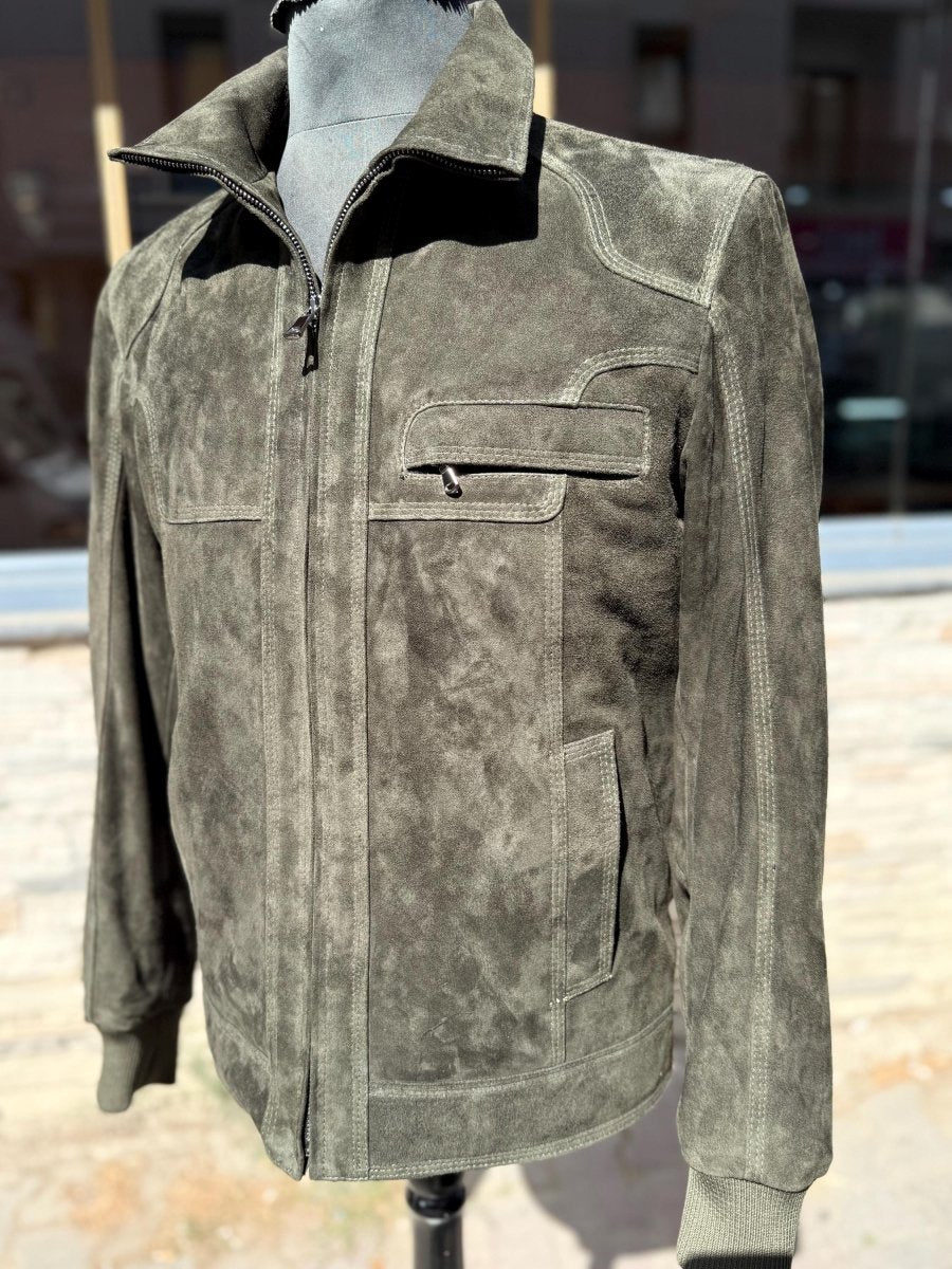 Bespoke | Suede Leather Jacket | Black, Brown, Green | Leather Jacket | Handmade Jacket | Tailored to Your Size | Made an order 99percenthandmade