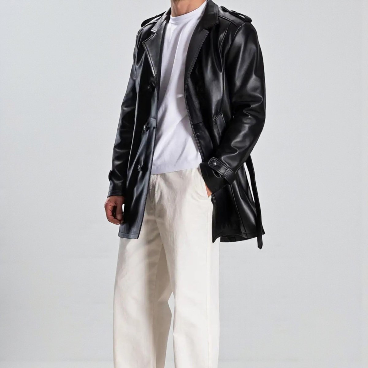 Custom Tailored Handmade Leather Jacket – XS to 8XL – Any Color (Black, Brown, Blue, Green) – Personalized Bespoke Men’s Coat - 99percenthandmade - 99percenthandmade - XS Letter size - Brown - 