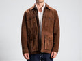 Custom Handmade Suede Leather Jacket – XS to 8XL – Brown – Bespoke Tailored Men’s Coat – Personalized Genuine Leather - 99percenthandmade - 99percenthandmade - XS Letter size - Brown - 