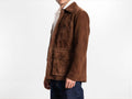 Custom Handmade Suede Leather Jacket – XS to 8XL – Brown – Bespoke Tailored Men’s Coat – Personalized Genuine Leather - 99percenthandmade - 99percenthandmade - XS Letter size - Brown - 